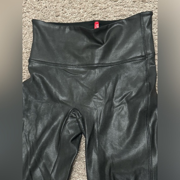 SPANXshape Black Faux Leather Leggings - Picture 3 of 5